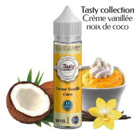 eliquide-Creme vanillee- noix de coco-tasty collection-50ml